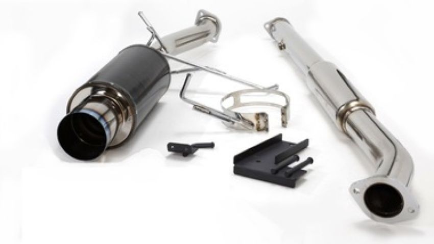 HKS 31012-BM001 03-06 Evo Carbon-Ti Cat-back Exhaust