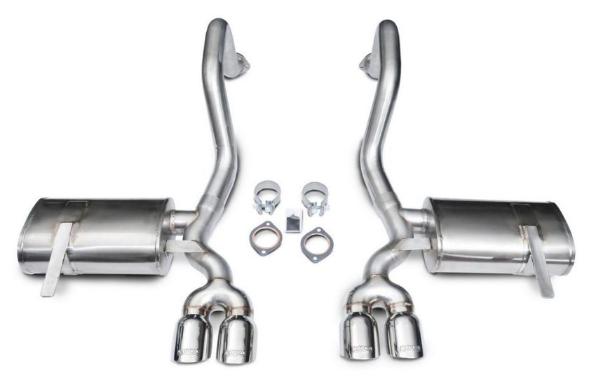 CORSA Performance 14132 Corsa 1997-2004 Chevrolet Corvette C5 Z06 5.7L V8 Polished Xtreme Axle-Back Exhaust