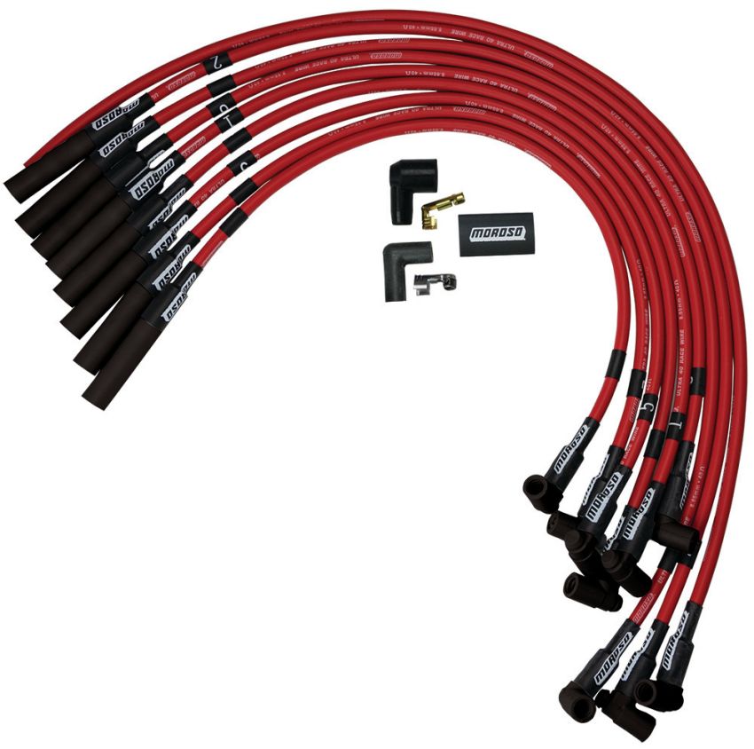 MOROSO MOR73688 Ultra 40 Plug Wire Set - Red