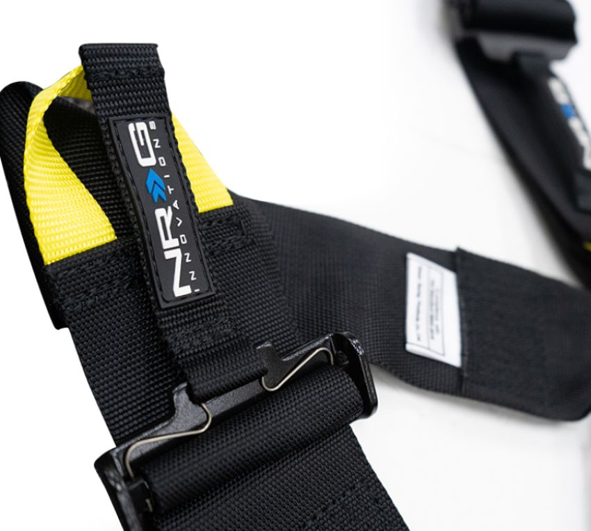 NRG SBH-HRS6PCBK FIA 6pt 2in. Shoulder Belt for HANS Device/ Rotary Cam Lock Buckle/ 3in. Waist Belt - Black