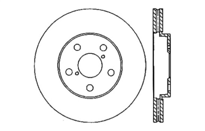 Stoptech 128.44139R Drilled Sport Brake Rotor
