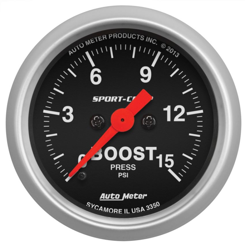 AutoMeter 3350 GAUGE, BOOST, 2 1/16