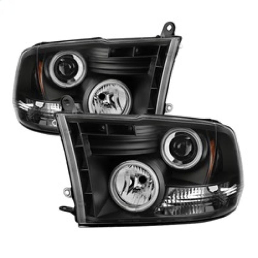 SPYDER 5030320 Projector Headlights - CCFL Halo - Black