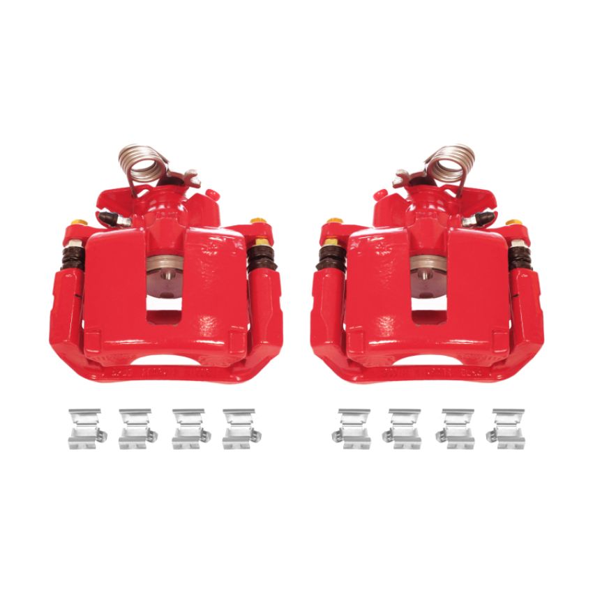 PowerStop S5466 Red Powder Coated Calipers