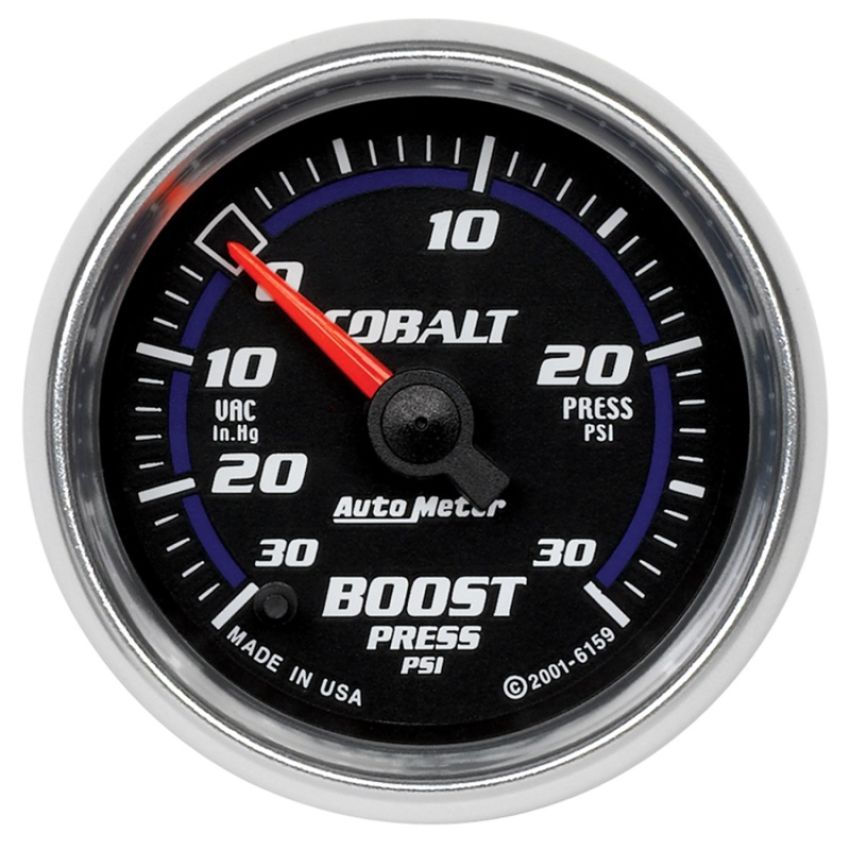 AutoMeter 6159 Cobalt 52mm 30 PSI Electronic Boost Gauge