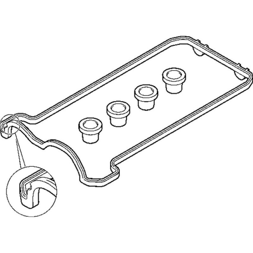 Elring 475.830 Gasket Set, cylinder head cover
