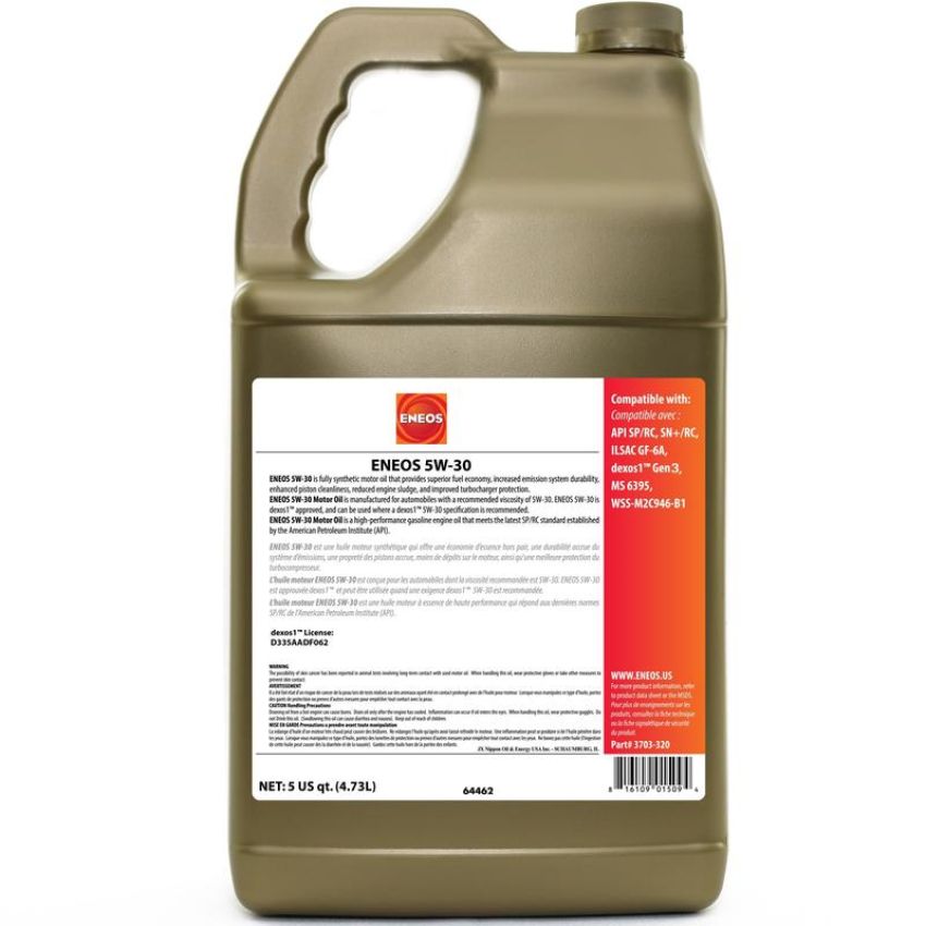 ENEOS 3703-320 5W-30 API SP/GF-6A, dexos1 Gen3, PN 3703-320