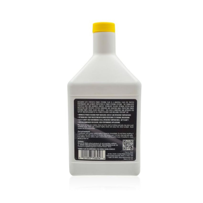 Edelmann 70694 Universal Fully Synthetic Power Steering Fluid, exc. Honda/Acura - 32oz