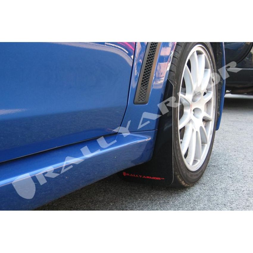 Rally Armor MF10-UR-BLK/RD Black Mud Flap/Red Logo