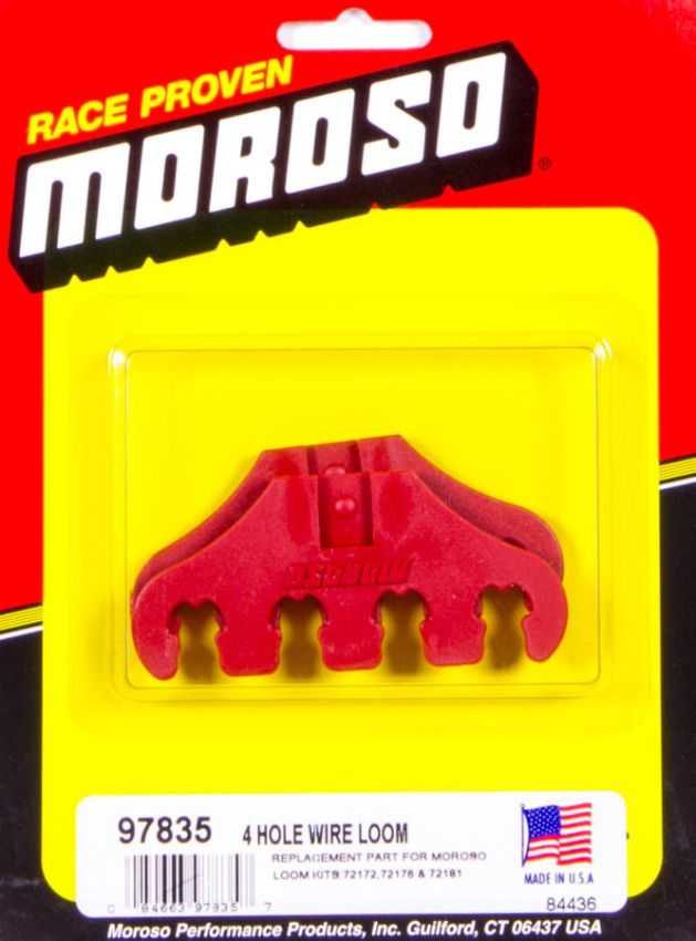 MOROSO MOR97835 Red 4-Hole Wire Loom