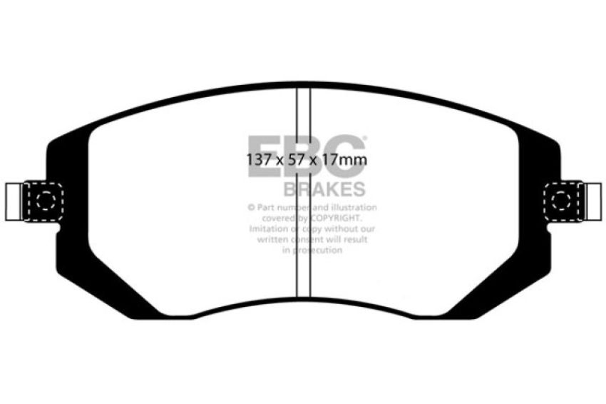 EBC Brakes DP31661C Redstuff Ceramic Low Dust Brake Pads
