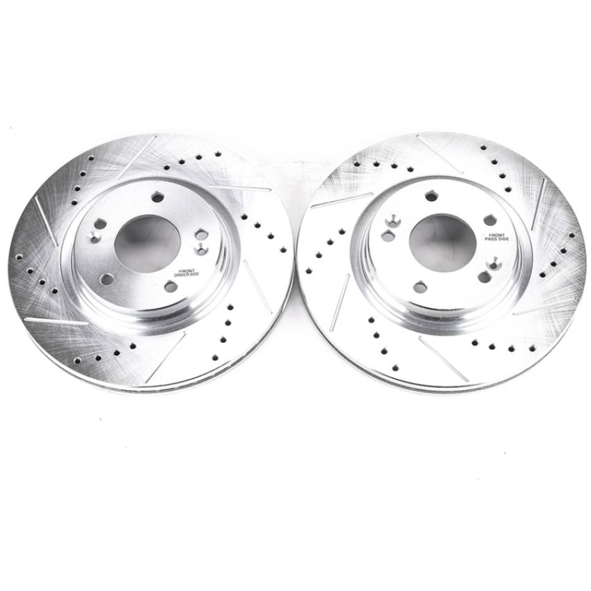 PowerStop JBR1710XPR PowerStop Evolution Performance Drilled, Slotted & Plated Brake Rotor Pair