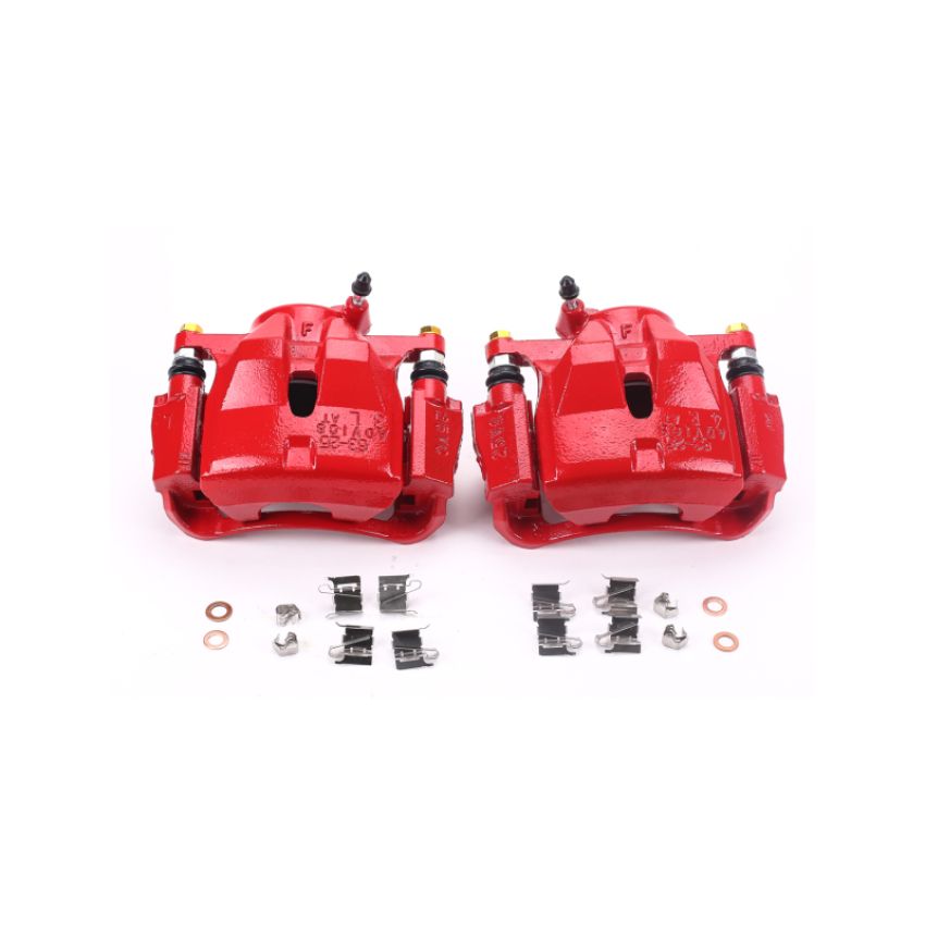 PowerStop S3196A Red Powder Coated Calipers