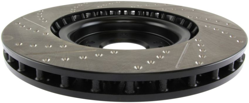 Stoptech 127.46076L Slotted & Drilled Sport Brake Rotor