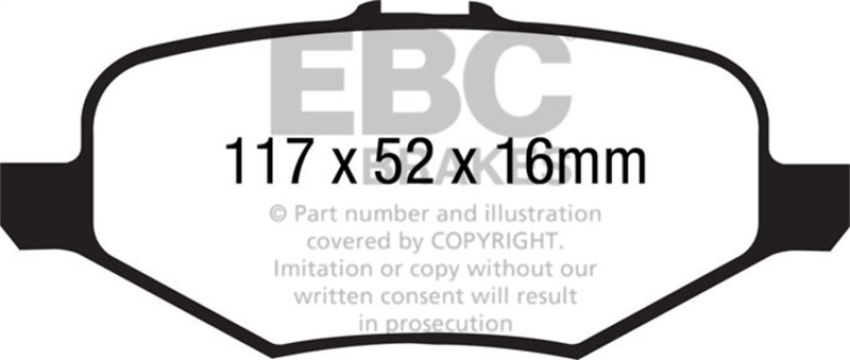 EBC Brakes DP21887 Greenstuff 2000 Series Sport Brake Pads