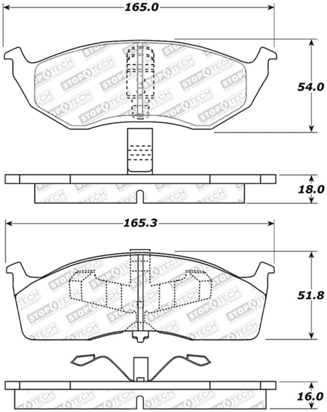 Stoptech 305.06420 Street Select Brake Pads