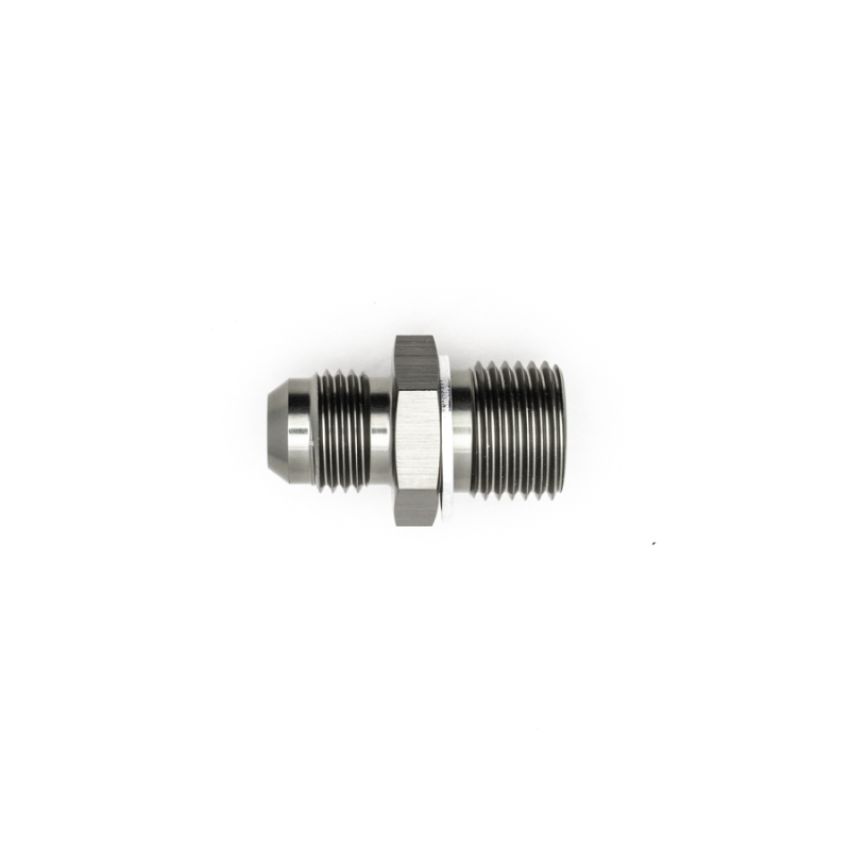 DeatschWerks 6-02-0615 6AN Male Flare to M16 X 1.5 Male Metric Adapter (Incl. Crush Washer) - Titanium