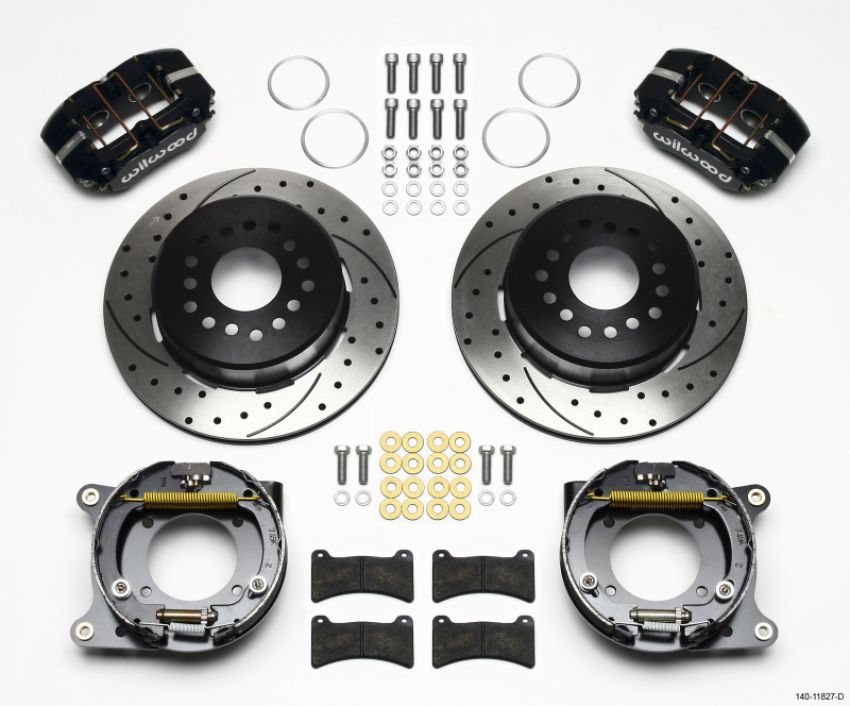 Wilwood 140-11827-D Dynapro Low-Profile 11.00in P-Brake Kit Drilled Impala 59-64 / Corvette 57-62