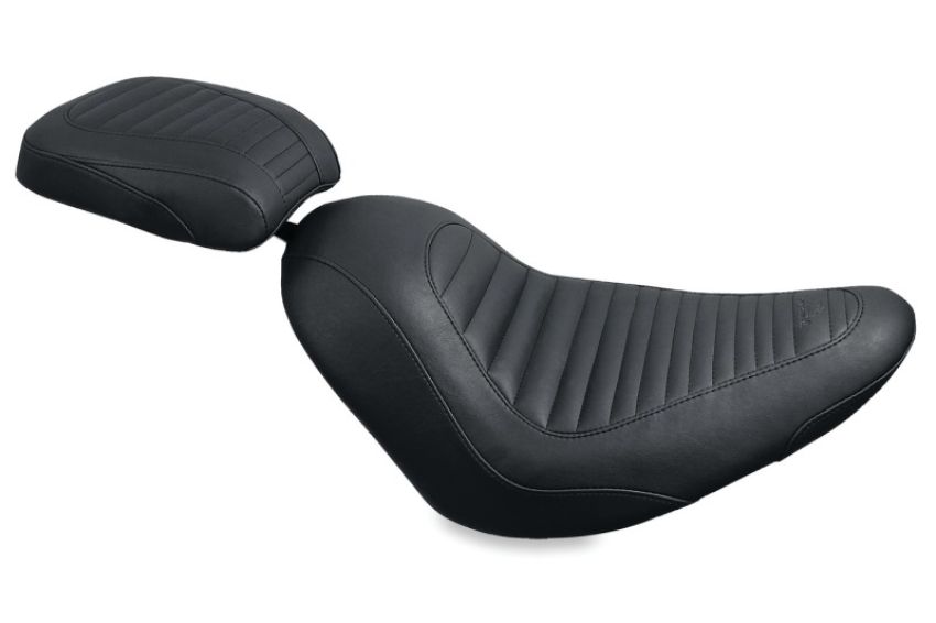 Mustang Motorcycle 76717 Mustang 06-17 Harley Softail Wide Tire (200mm) Tripper Solo Seat - Black