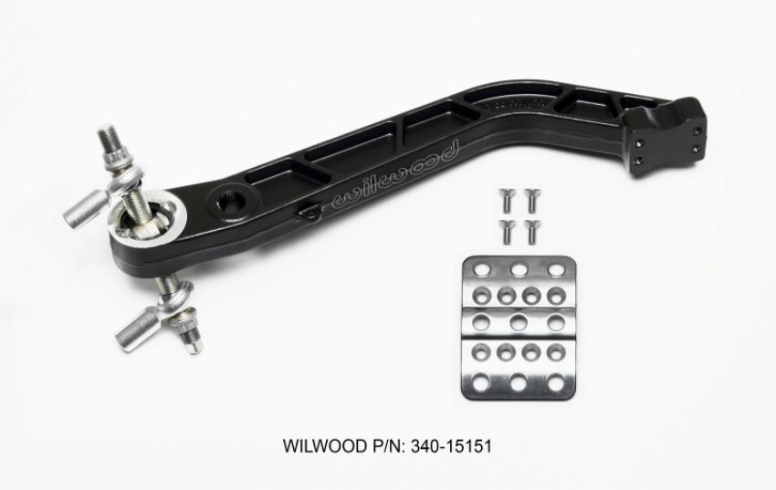 Wilwood 340-15151 Retrofit Kit Adj Trubar Brake Pedal - Brake -Rev Swing Mount -5.1:1