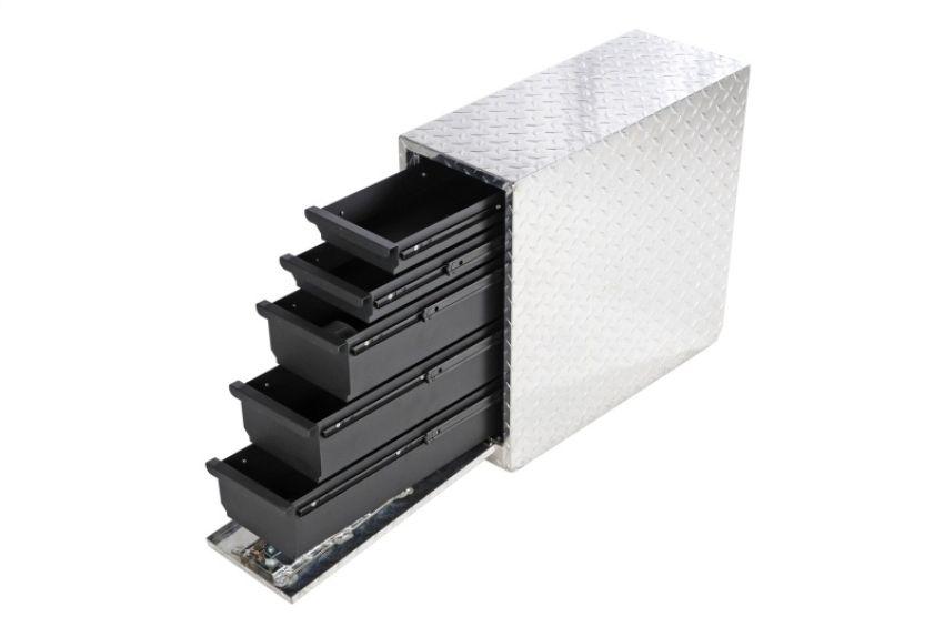 Dee Zee DZ95DA Deezee Universal Tool Box - Wheel Well Box With Drawers (Aluminum)