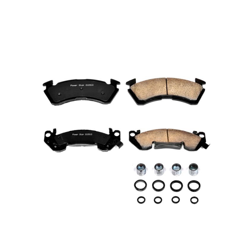 PowerStop 17-614 PowerStop - Z17 Low-Dust Ceramic Brake Pads with Hardware