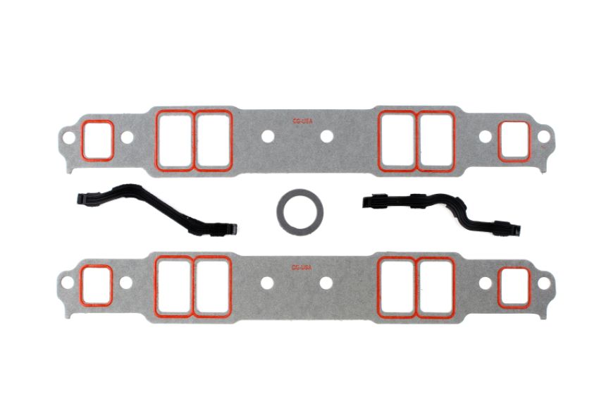 Cometic Gasket C15178FCS Cometic Chevy Gen1 SB V8 .060in Fiber w/ Silicone Bead Intake Mani Gskt Kit-2.00in x 1.25in Port