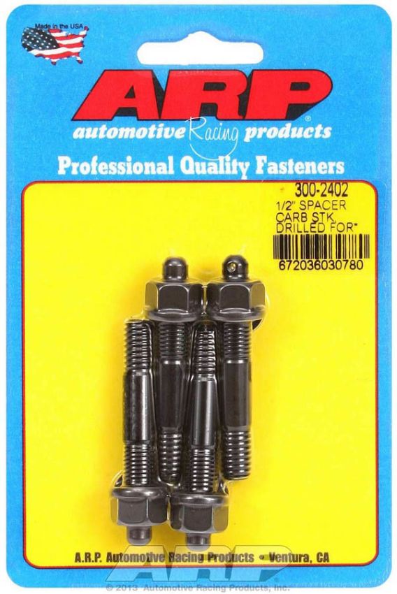 ARP ARP300-2402 Carb Stud Kit - Drilled for 1/2in Spacer
