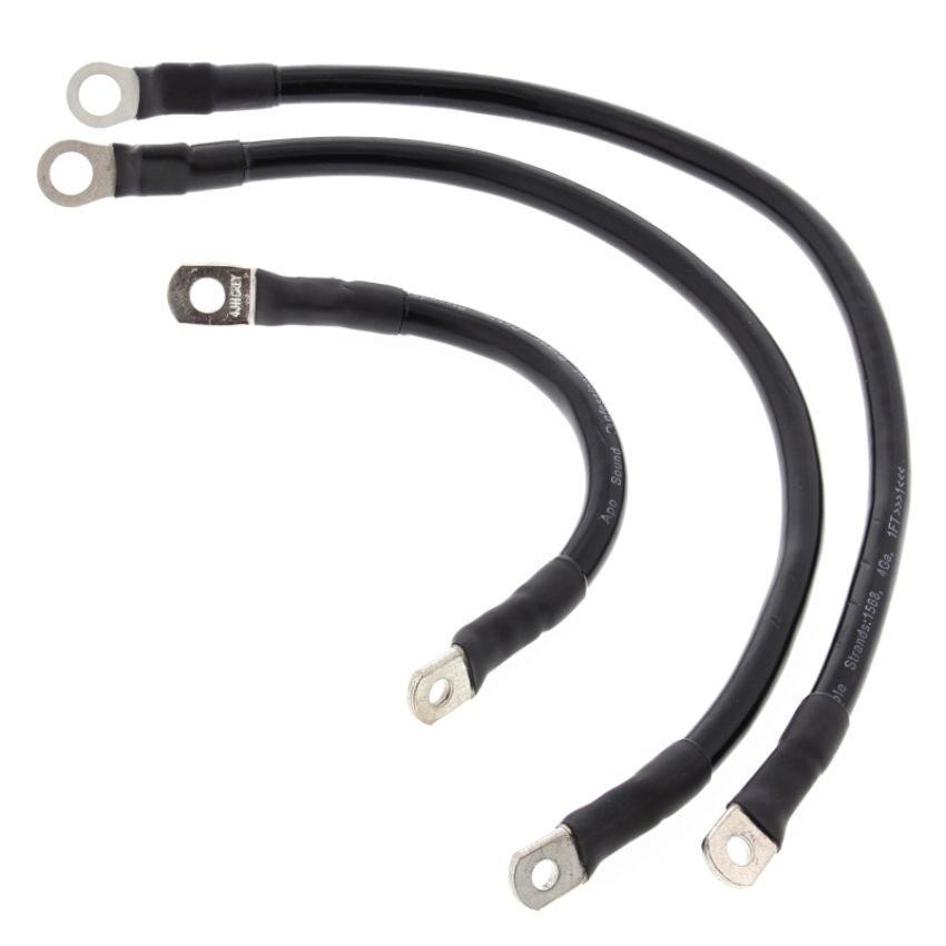 All Balls Racing 79-3001-1 86-88 Harley FLST Heritage Softail Battery Cable Kit Black