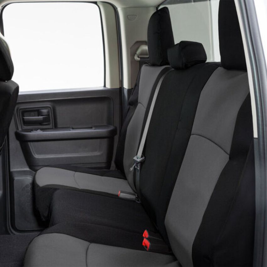 Covercraft GTC4139ENBK 19-24 Chevrolet Silverado Endura PrecisionFit Custom Second Row Seat Covers - Black/Black