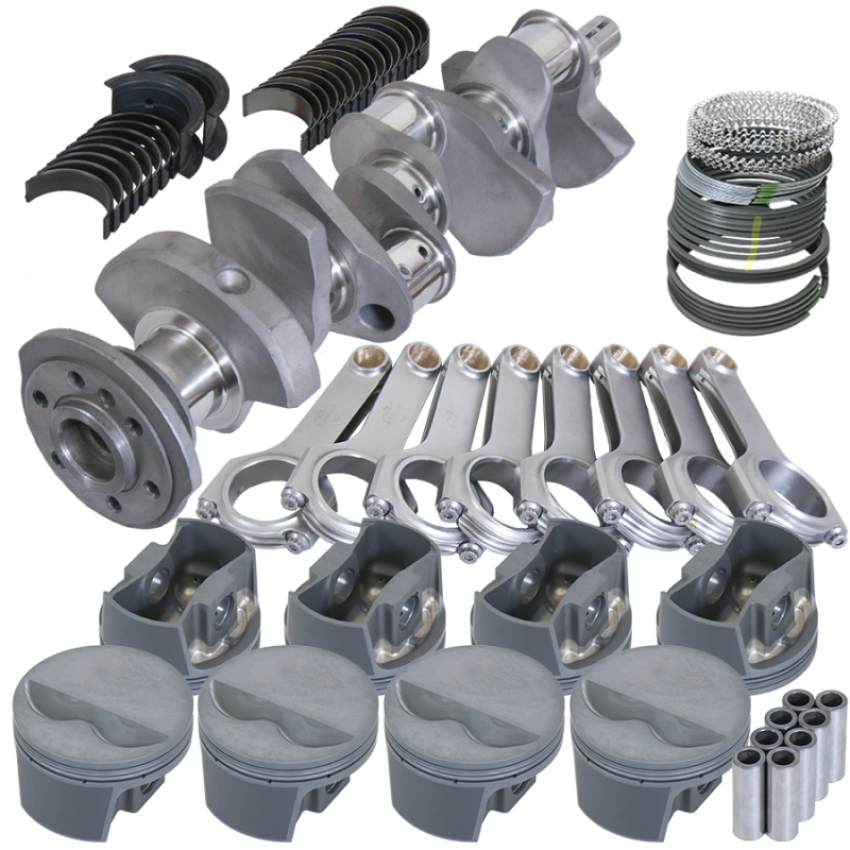 Eagle 12001030 SBC 350 Competition Rotating Assembly 3.480in Stroke 5.700in Rods Forged Pistons .030 Overbore