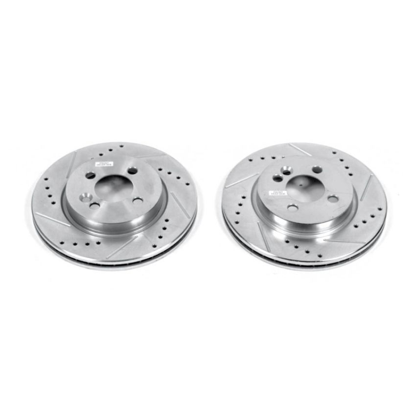 PowerStop EBR853XPR PowerStop Evolution Performance Drilled, Slotted & Plated Brake Rotor Pair