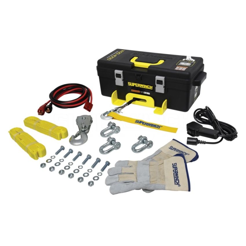 Superwinch 1140232 4000 LBS 12V DC 3/16in x 50ft Synthetic Rope Winch2Go
