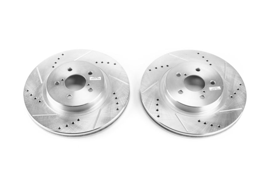PowerStop JBR1759XPR PowerStop Evolution Performance Drilled, Slotted & Plated Brake Rotor Pair