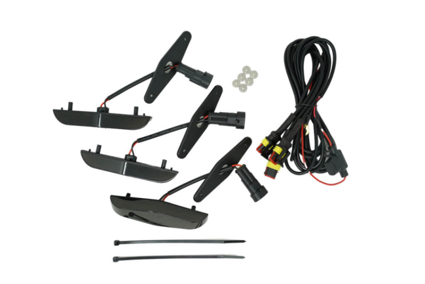 Cali Raised LED CR3686 Cali Raised 14-24 Toyota 4Runner Grille Raptor LED Light Kit - Smoked / With Add A Fuse