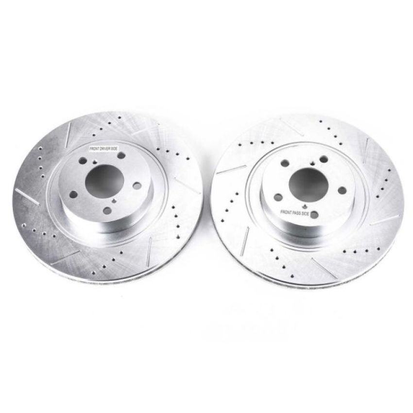 PowerStop JBR1165XPR PowerStop Evolution Performance Drilled, Slotted & Plated Brake Rotor Pair