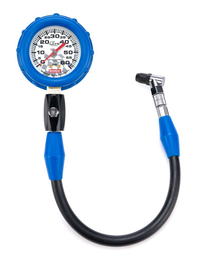 QUICKCAR RACING PRODUCTS QRP56-062 Tire Gauge 60 PSI Glo Gauge