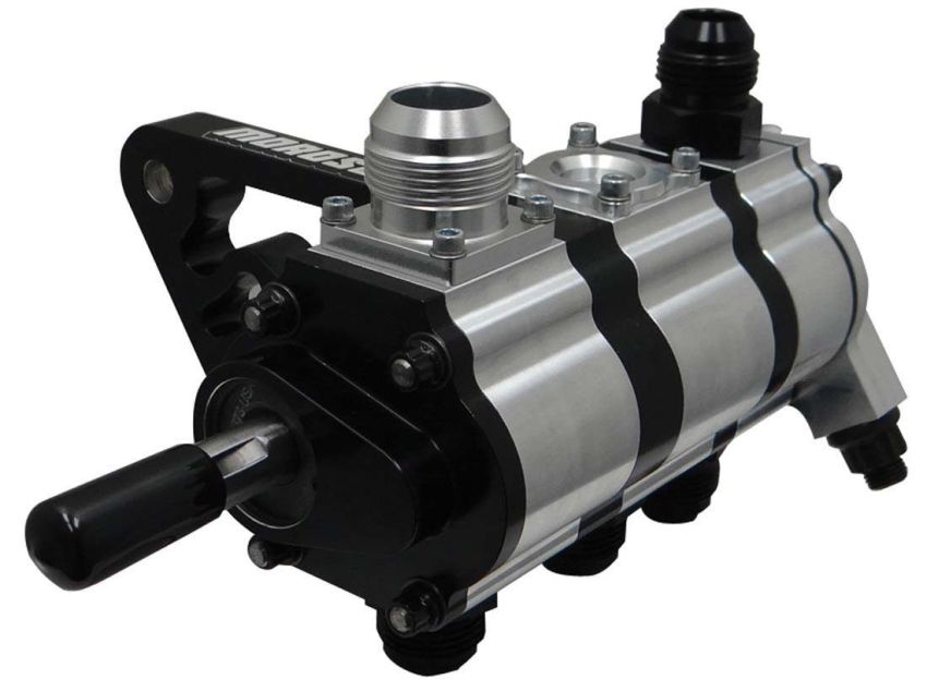 Moroso 22363 3 Stage Dry Sump Oil Pump w/Fuel Pump Drive - Tri-Lobe - Left Side - 1.200 Pressure