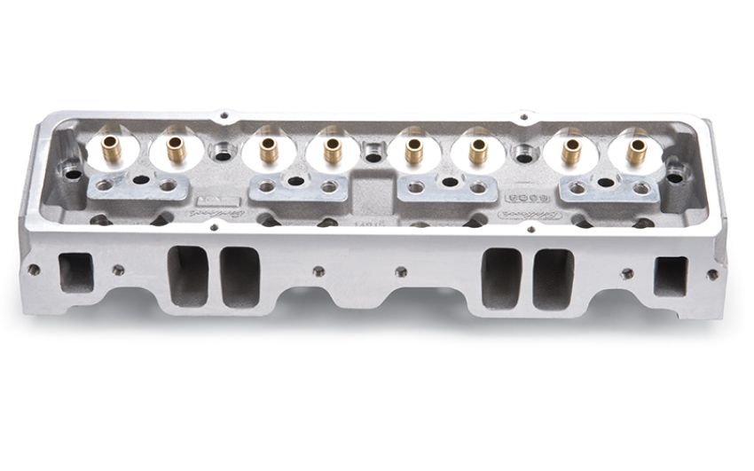 EDELBROCK EDE60947 SBC NHRA Legal Cylinder Heads 64cc A/P Bare