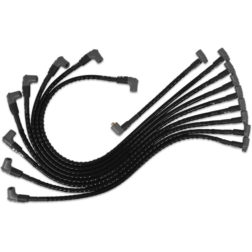 MSD IGNITION MSD35591 Spark Plug Wire Set - SBC 8.5mm Sleeved Black