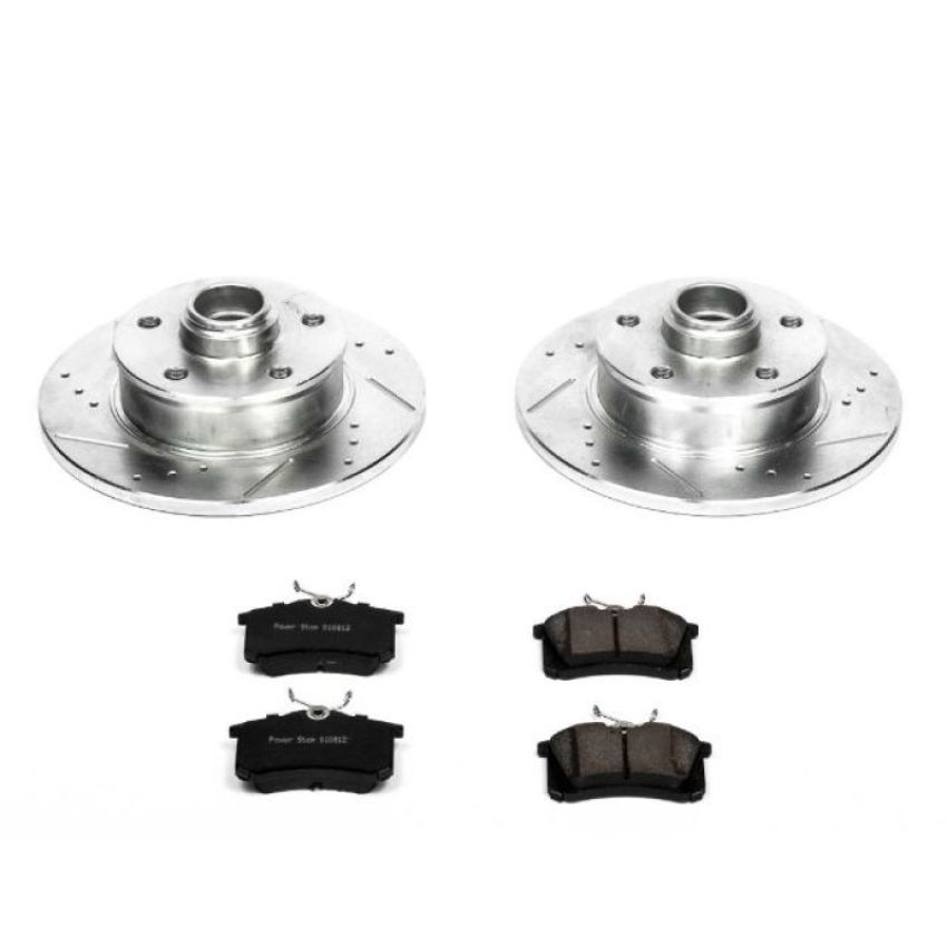PowerStop K512 Z23 Daily Driver Carbon-Fiber Ceramic Brake Pad and Drilled & Slotted Rotor Kit