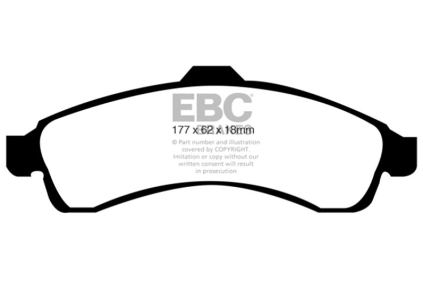 EBC Brakes DP31618C Redstuff Ceramic Low Dust Brake Pads