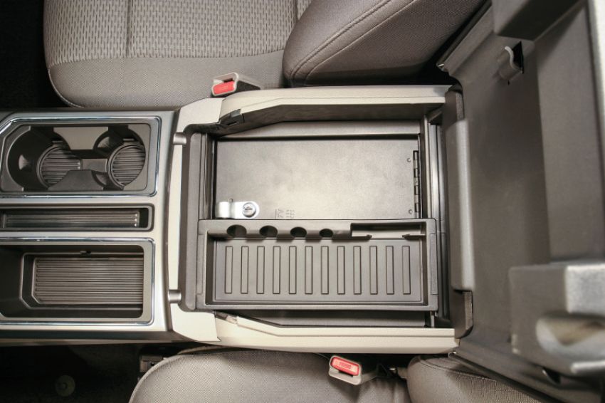 Tuffy Products 317-01 Tuffy Console Safe W/ Key Lock For Ford Fseries Flow Thru Console