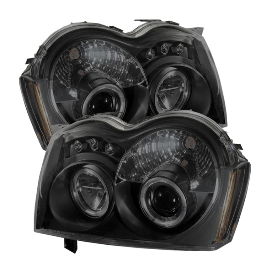 SPYDER 5078551 Projector Headlights - LED Halo - Black Smoke