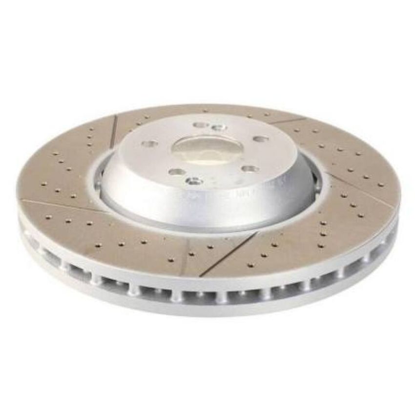 SHW Performance DFX41001 SHW 15-20 Dodge Challenger/Charger V6/V8 Front Drilled-Slotted Lightweight Brake Rotor (68184587AE)