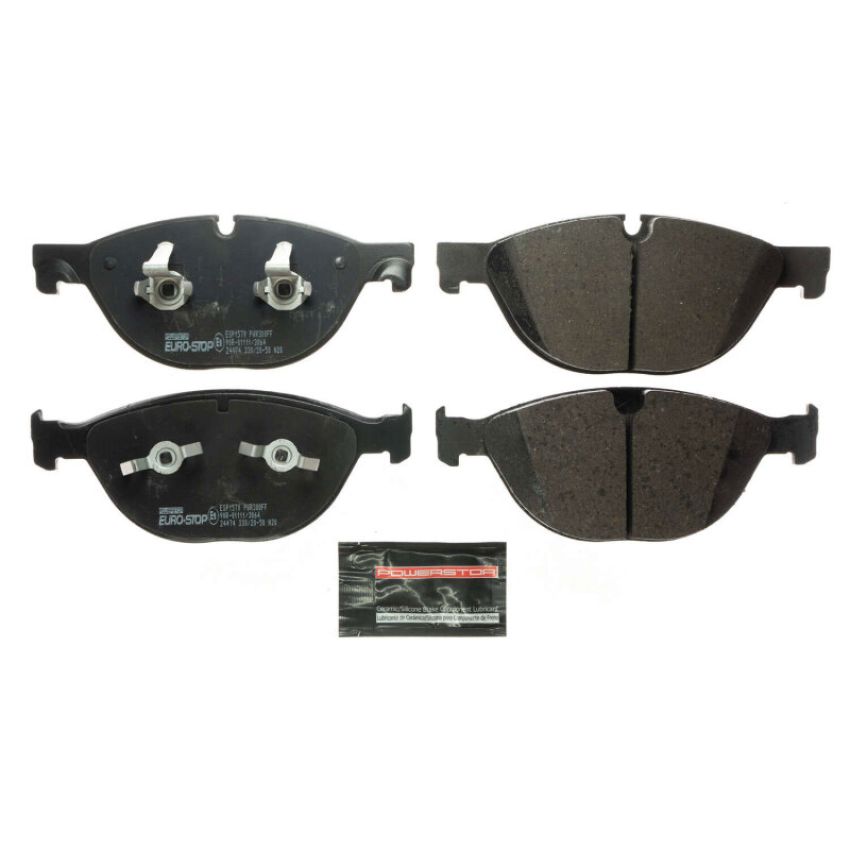 PowerStop ESP1570 EuroStop ECE-R90 Certified Brake Pad Set