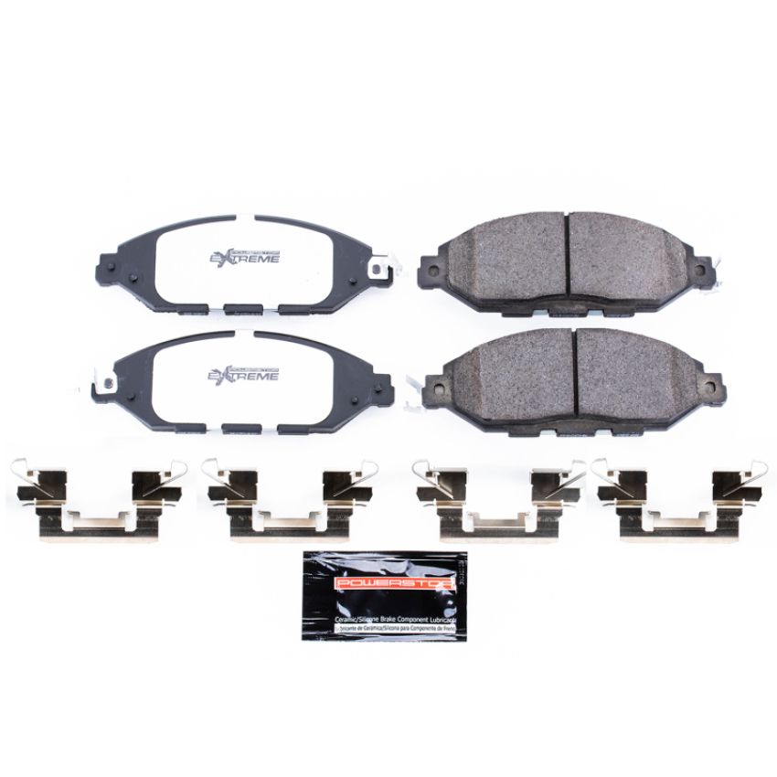 PowerStop Z36-1649 PowerStop - Z36 Truck and SUV Carbon-Fiber Ceramic Brake Pads with Hardware Kit