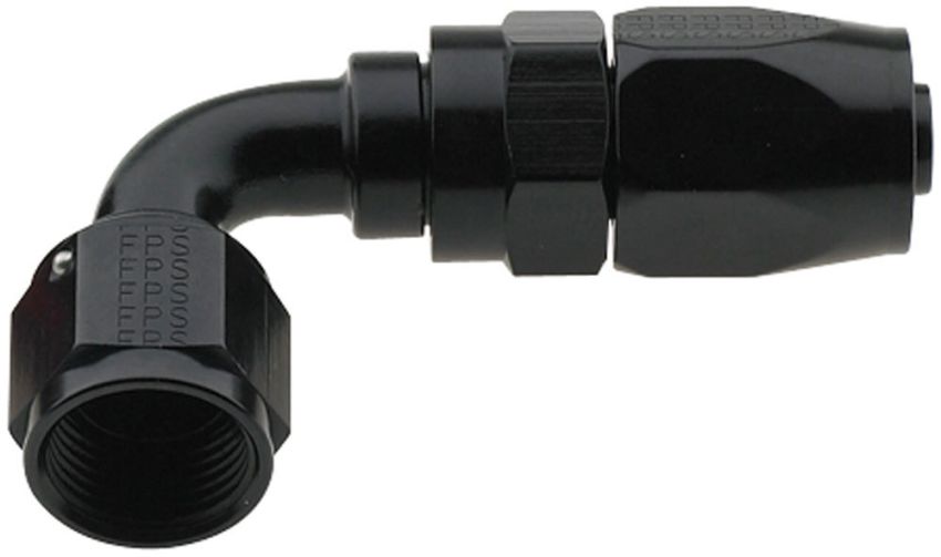FRAGOLA FRG229006-BL Hose Fitting #6 90 Deg Pro-Flow Black