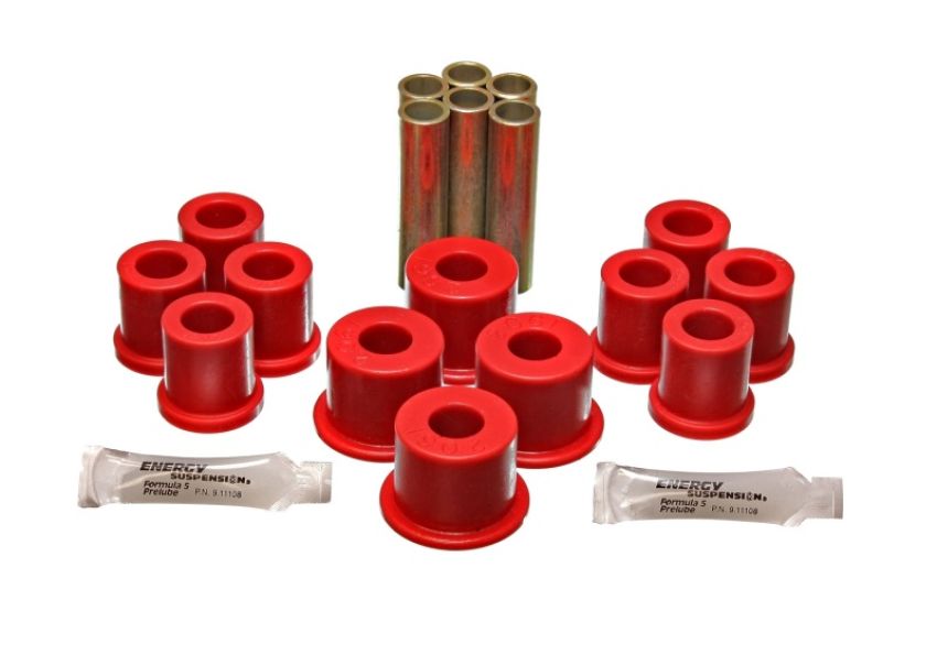 Energy Suspension 4.2117R Fd 4 Wd Frt Sprg Bush Set - Red