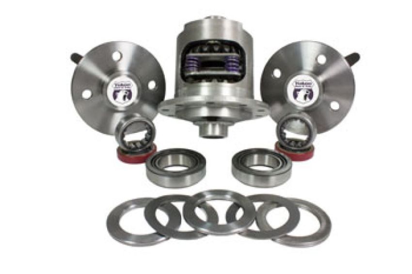 Yukon Gear & Axle YA FMUST-2-28 Yukon Gear 79-93 Mustang Axle Kit / 28 Spline / 5 Lug Axles w/ Duragrip Positraction